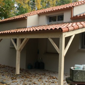 Auvent bois 32